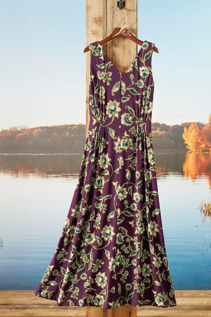 Winding Florals Maxi Dress