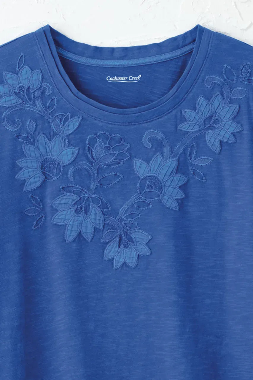 Swirling Petals Slub Tee