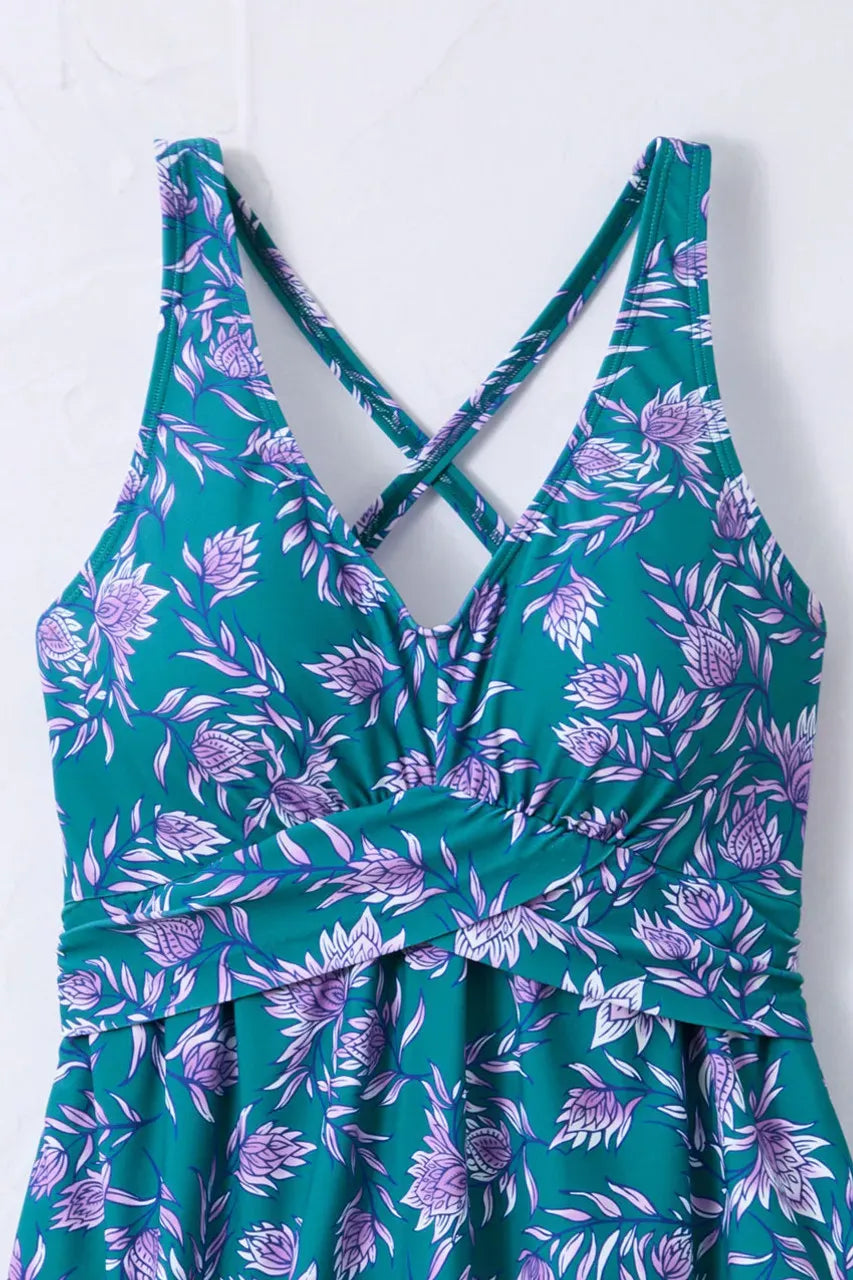 Wild Thistle ShapeMeTM Crossover Swimdress