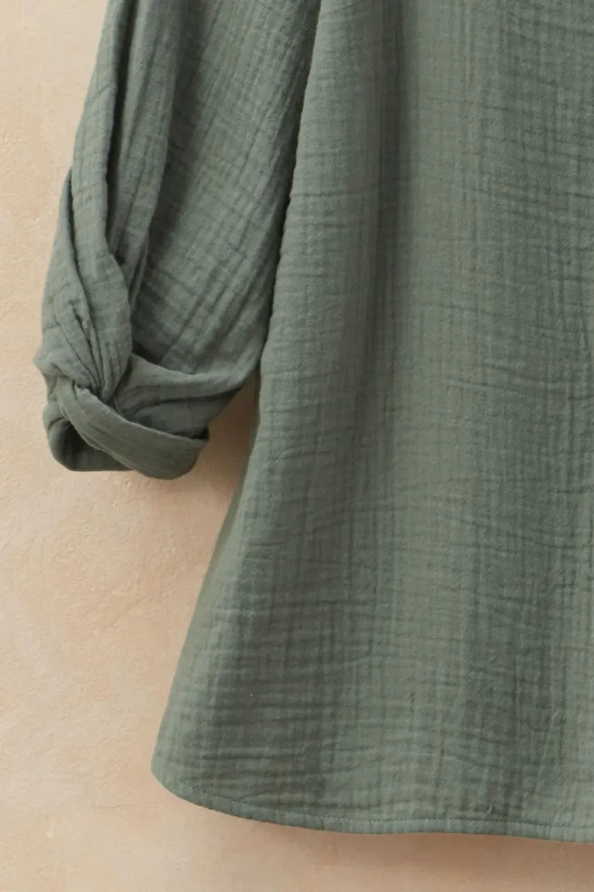 Summer Breeze Twist of Gauze Top