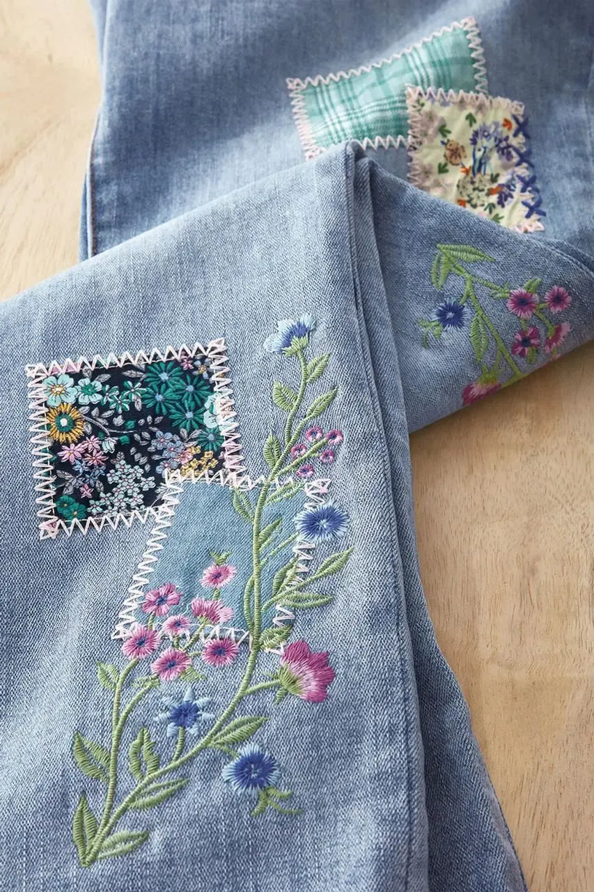 Petals & Patches Jeans