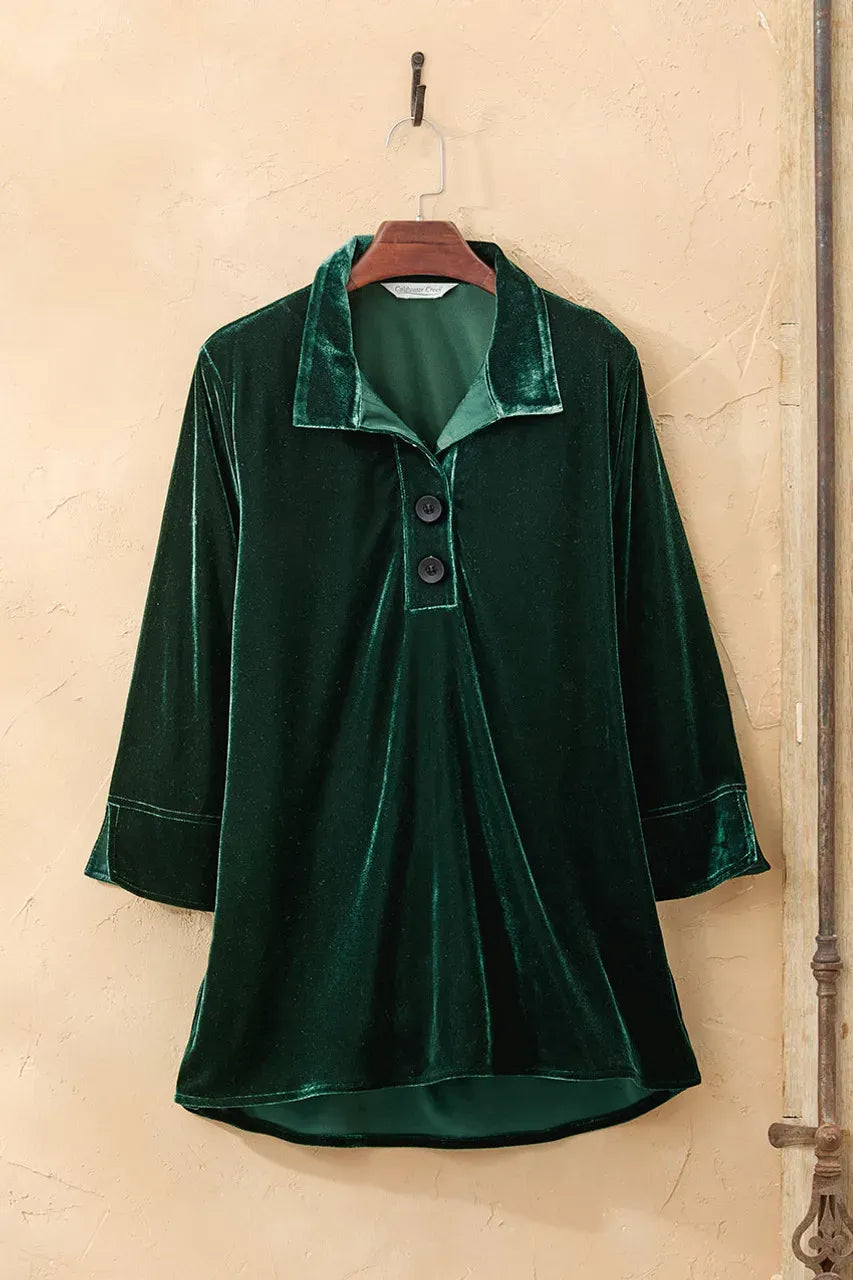 Velvet Popover Tunic